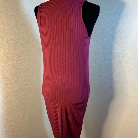Cranberry Knit Fitted Dress - Picture 2 of 2